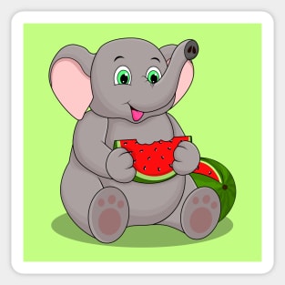 WATERMELON ELEPHANT Sticker